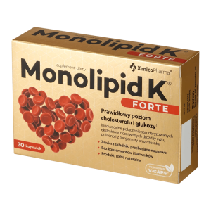 Monolipid K forte Xenico Pharma - Prawidłowy cholesterol 30 kapsułek