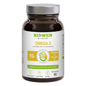 Omega 3 Biowen - Olej rybi z sardeli peruwiańskiej - 90 kapsułek