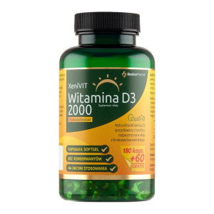 XeniVIT Witamina D 2000 Xenico Pharma - Zdrowe kości 240 kapsułek
