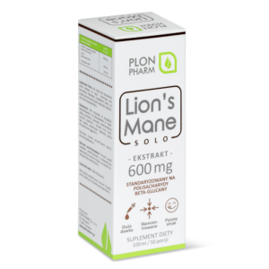Lion's Mane Plon Pharm - Naturalne wsparcie pamięci koncentracji ekstrakt 600 mg - 100 ml