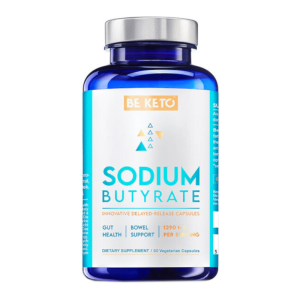 Maślan Sodu BeKeto - Sodium Butyrate - Wsparcie układu pokarmowego - 90 kapsułek
