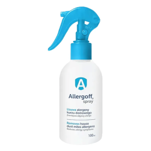 Allergoff Spray - Skutecznie chroni przed alergenami kurzu domowego - 400 ml i 100 ml 100 ml