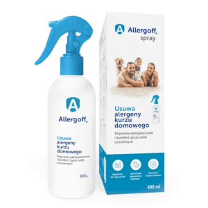Allergoff Spray - Skutecznie chroni przed alergenami kurzu domowego - 400 ml i 100 ml 400 ml