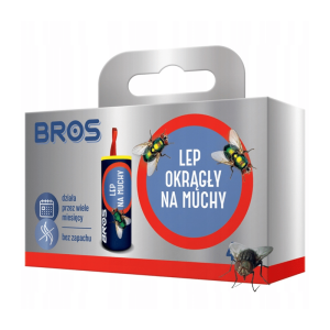 Bros Lep Okrągły Na Muchy - Ochrony przed uciążliwymi owadami - 4szt