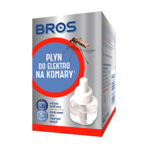Bros Płyn do elektro na komary - Skuteczna ochrona aż na 60 nocy - 1 sztuka
