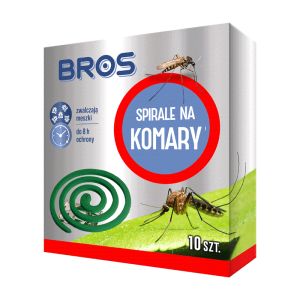 Bros Spirale na komary - Skuteczna ochrona na świeżym powietrzu - 10 sztuka