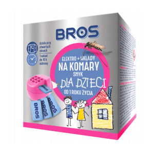 Bros dla dzieci Elektro + wkłady na komary Smyk - Delikatna ochrona dla najmłodszych - 1 sztuka