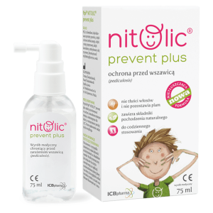 Pipi Nitolic prevent plus spray - Skuteczna ochrona przed wszawicą - 75 ml 150 ml 75 ml