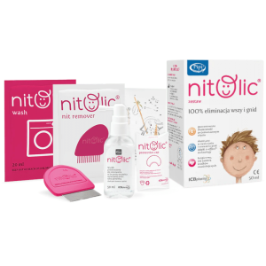 Zestaw do leczenia wszawicy Pipi Nitolic - Usuń wszy i gnidy za jednym razem - 50 ml i 100 ml 50 ml