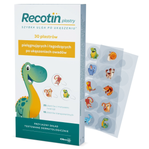 Recotin plastry - Po ukąszeniu owadów - 30 sztuk