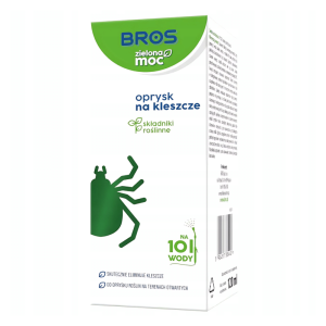 Bros Zielona Moc Oprysk - Skutecznie eliminuje kleszcze - 120 ml