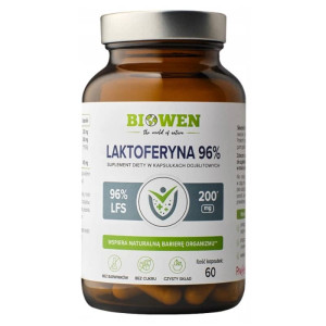 Laktoferyna 96% Biowen - Wspiera naturalną barierę organizmu - 60 kapsułek