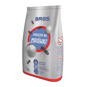 Bros Proszek na mrówki zapas - Skutecznie likwiduje gniazda mrówek - 1 kg worek