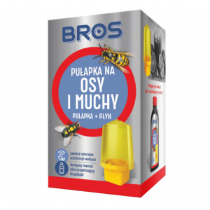 Bros Pułapka na osy i muchy - Rozwiązanie na uciążliwe owady latające - 1 sztuka