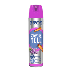Bros Spray na mole - Zwalcza mole oraz ich jaja i larwy - 150 ml
