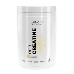 Creatine Lab One - Monohydrat kreatyny w proszku - 500g o smaku neutralnym i cytrynowym Cytrynowy