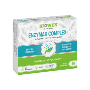 EnzyMax Complex + Biowen - Wsparcie dla trawienia - 15 kapsułek
