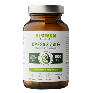 Omega 3 z ALG Biowen - Wspiera wzrok i pracę mózgu - 60 kapsułek