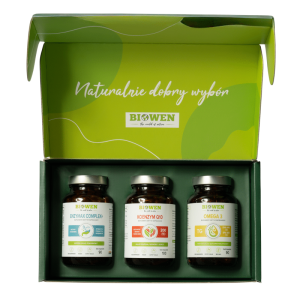 Zestaw dla Mamy Biowen - Koenzym Q10, Enzymax Complex oraz Omega 3