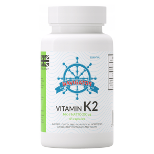Witamina K2MK7 200µg Natto Navigator - Zdrowe kości, wsparcie układu naczyniowo - sercowego 45 kapsułek