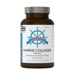 Kolagen morski Navigator Marine Collagen Complex - Pomaga poprawić elastyczność i jędrność skóry 120 kapsułek