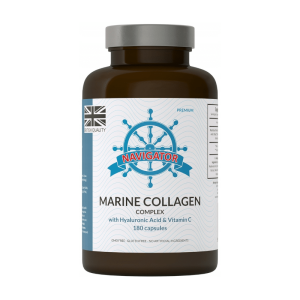 Kolagen morski Navigator Marine Collagen Complex - Pomaga poprawić elastyczność i jędrność skóry 180 kapsułek