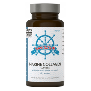 Kolagen morski Navigator Marine Collagen Complex - Pomaga poprawić elastyczność i jędrność skóry 60 kapsułek