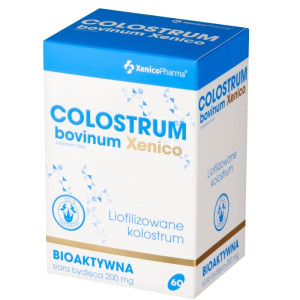 Colostrum bovinum Xenico Pharma - Siara bydlęca 60 kapsułek