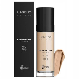 Matujący podkład pielęgnacyjny Larens Liquid Foundation Matt WellU - 30 ml Ciepły MEDIUM 02