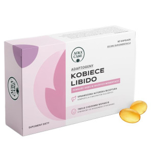 Aura Care Kobiece libido - naturalne wsparcie równowagi hormonalnej - 60 kapsułek