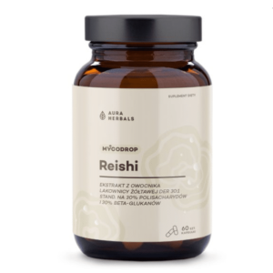 Aura Herbals Mycodrop Reishi - wsparcie dla układu odpornościowego - 60 kapsułek