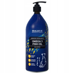 Olej Omega 3 dla psa i kota Holista Omega 3 Fish Oil - Naturalne źródło zdrowia i energii 1000 ml