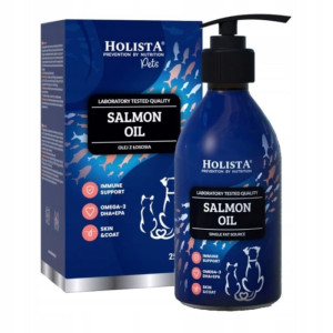 Olej z łososia dla psa i kota Holista Salmon Oil - Naturalne Omega 3 z Łososia Atlantyckiego 500 ml