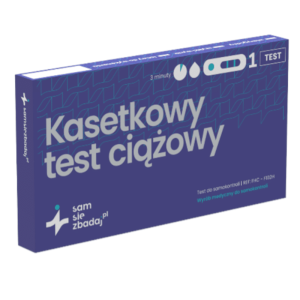 Kasetkowy test ciążowy hCG Sam Się Zbadaj - pewny wynik już po 3 minutach