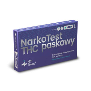 Test narkotykowy THC z moczu paskowy Sam Się Zbadaj - Szybkie wykrywanie marihuany i haszyszu