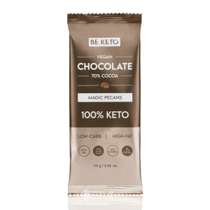Wegańska Keto Czekolada z Olejem MCT BeKeto - Różne smaki 80 g Orzech pekan