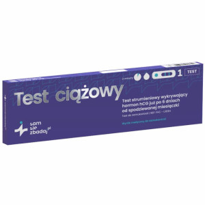 Test ciążowy strumieniowy Sam Się Zbadaj - Szybkie i wygodne wykrywanie ciąży w domowych warunkach