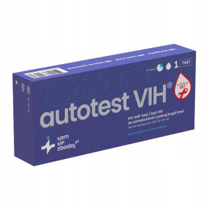 Test na HIV domowy Sam Się Zbadaj autotest VIH - szybkie i dyskretne badanie w warunkach domowych