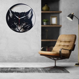 Zegar ścienny czarny loft – wzór ZW02