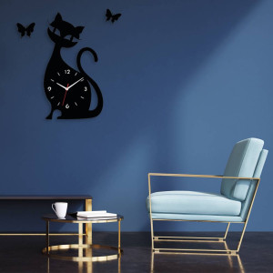 Zegar ścienny czarny loft – wzór ZW04 40 cm