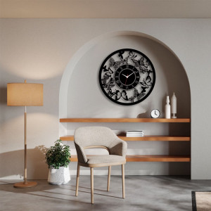Zegar ścienny czarny loft – wzór ZW06 40 cm