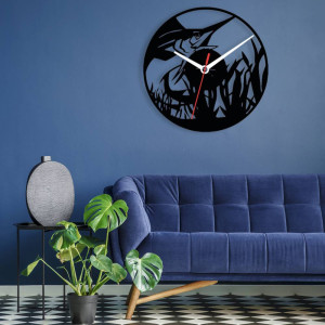 Zegar ścienny czarny loft – wzór ZW07 40 cm