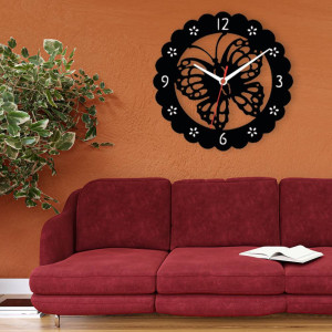 Zegar ścienny czarny loft – wzór ZW08 40 cm
