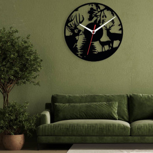 Zegar ścienny czarny loft – wzór ZW10 40 cm