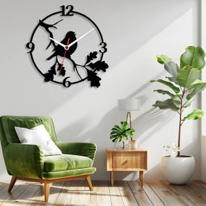 Zegar ścienny czarny loft – wzór ZW11 40 cm