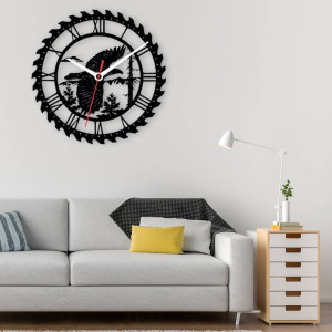 Zegar ścienny czarny loft – wzór ZW20 40 cm