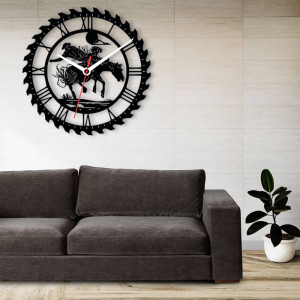 Zegar ścienny czarny loft – wzór ZW21 40 cm