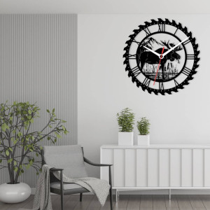 Zegar ścienny czarny loft – wzór ZW23 40 cm