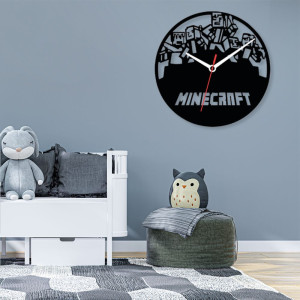 Zegar ścienny czarny loft – wzór BA06 40 cm