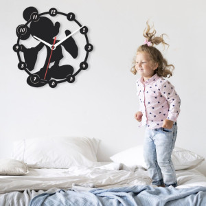 Zegar ścienny czarny loft – wzór BA13 40 cm